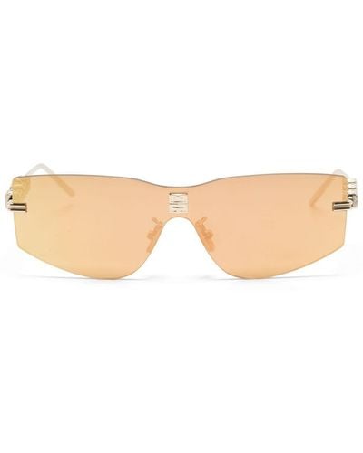 Givenchy 4gem Rectangular-frame Sunglasses - Natural