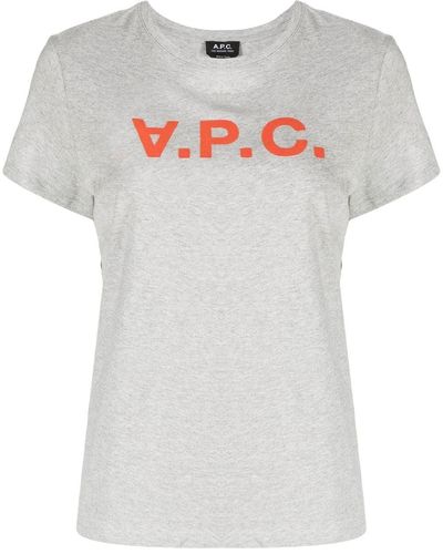 A.P.C. Logo-print Short-sleeve T-shirt - White