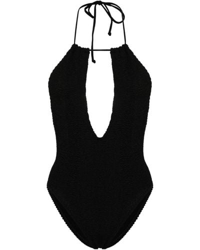 Bondeye Bisou Seersucker Swimsuit - Black