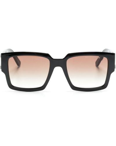 Marc Jacobs The Bold Logo Square-frame Sunglasses - Natural
