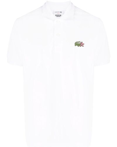 Lacoste Logo-patch Cotton Polo Shirt - White