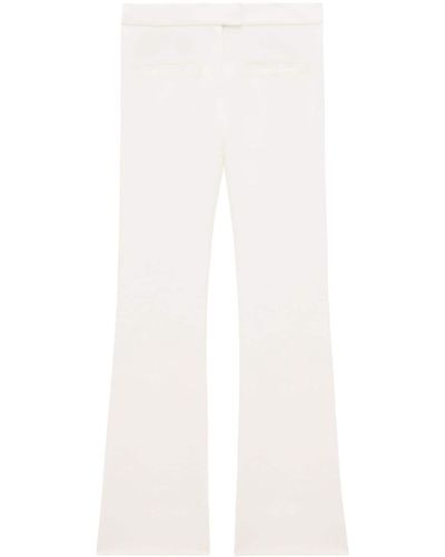 Courreges Zippé Twill Trousers - White
