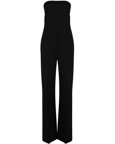 Bottega Veneta Strapless Wide-leg Jumpsuit - Black