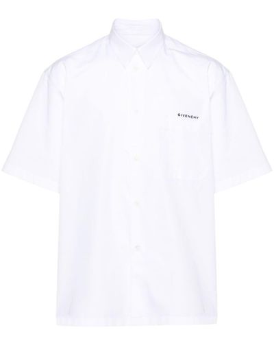 Givenchy Camisa con logo estampado - Blanco