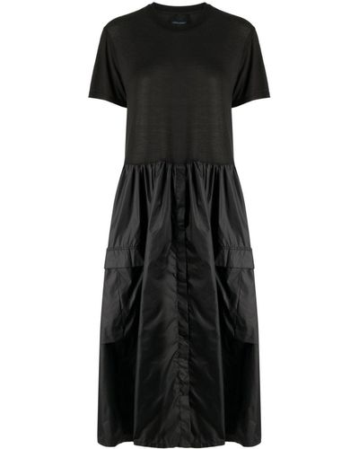 Cynthia Rowley Cargo Combo T-shirt Dress - Black