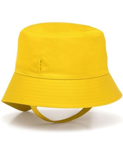 Prada Re-nylon Pouch-detail Bucket Hat - Yellow