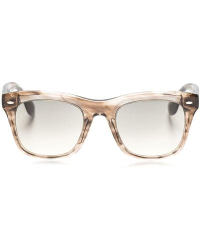 Oliver Peoples Mr. Brunello Tortoiseshell-effect Sunglasses - Natural
