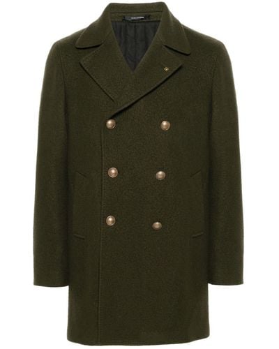 Tagliatore Stephan Double-Breasted Coat - Green