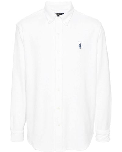 Polo Ralph Lauren Polo Pony terry-cloth shirt - Weiß