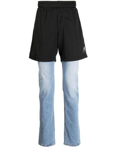 1017 ALYX 9SM Panelled Slim-cut Jeans - Black