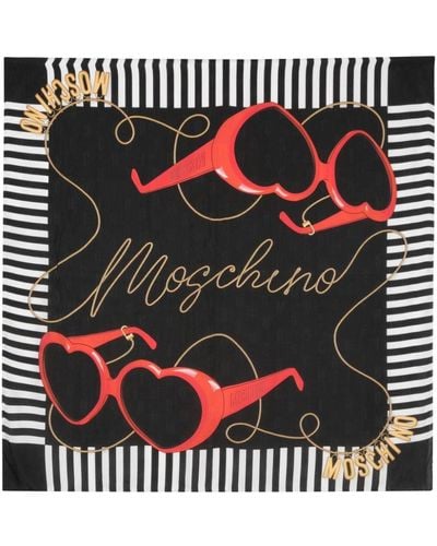 Moschino シルクスカーフ - ブラック