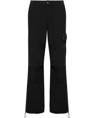Moschino Tapered-leg Cargo Trousers - Black