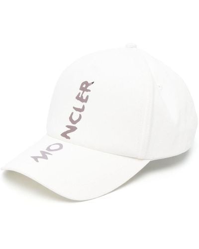 Moncler Baseballkappe mit Logo-Print - Weiß