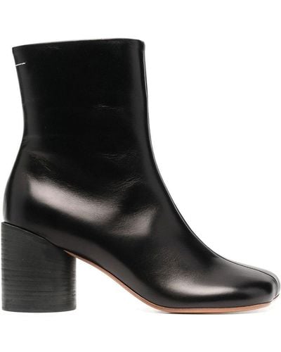 MM6 by Maison Martin Margiela Anatomic 70mm Ankle Boots - Black