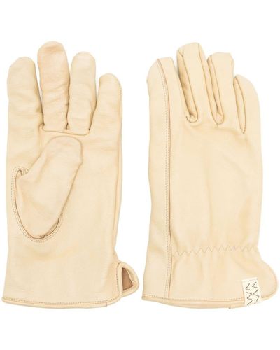 Visvim Slip-on Leather Gloves - Natural