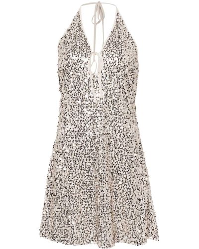 ROTATE BIRGER CHRISTENSEN Sequinned Mini Dress - White