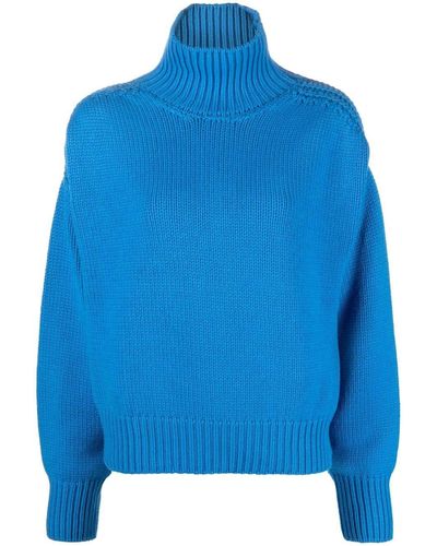Sa Su Phi Open-back Slouched Jumper - Blue