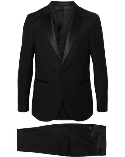 Corneliani Einreihiger Anzug - Schwarz