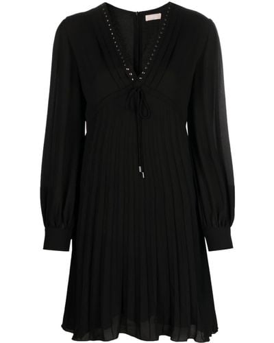 Liu Jo Stud-embellished Midi Dress - Black