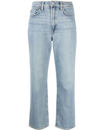 7 For All Mankind クロップドジーンズ - ブルー
