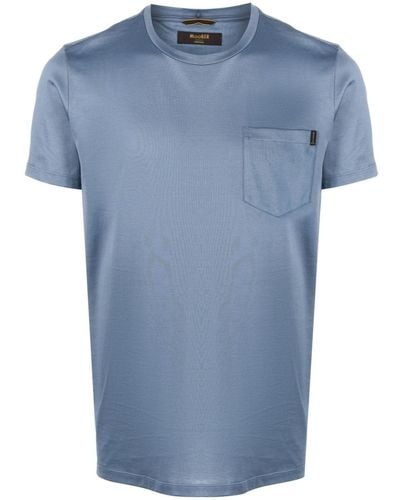 Moorer Bruzio-jcl Cotton T-shirt - Blue