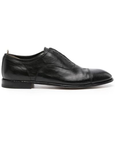 Officine Creative Anatomia Leather Derby Shoes - Black