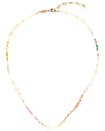 Anni Lu Collier Rainbow Nomad à détails de perles - Neutre