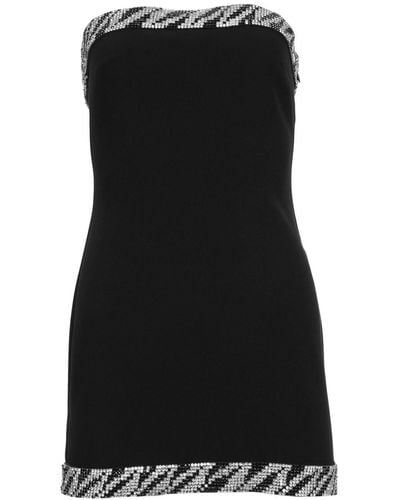 retroféte Abigail Sequin-embellished Minidress - Black