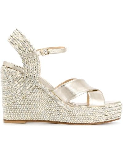 Jimmy Choo Espadrilles Dellena con zeppa - Metallizzato