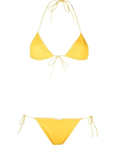 Oséree Bikini Eco-Basic con tiras - Amarillo