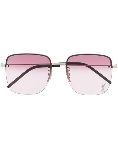 Saint Laurent Square-frame Sunglasses - Pink