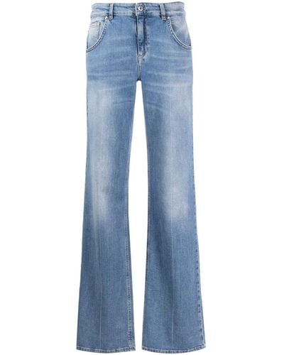 Blumarine Mid Waist Flared Jeans - Blauw