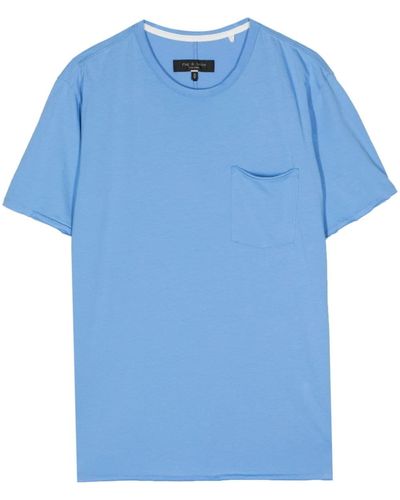 Rag & Bone Miles Cotton T-shirt - Blue