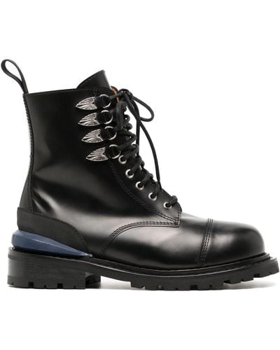 Toga Virilis Leren Combat Boots - Zwart