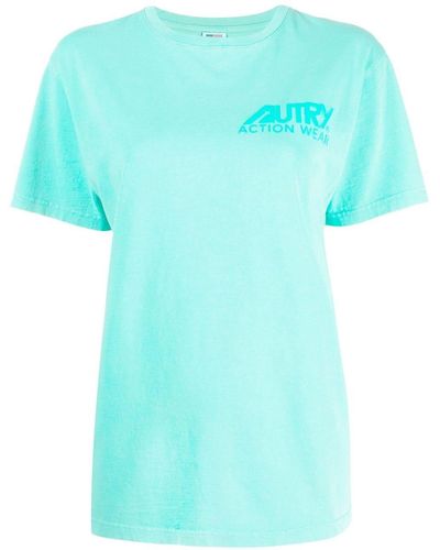 Autry T-Shirt mit Logo-Print - Grün