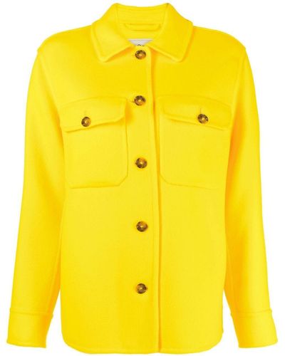 Woolrich Virgin-wool Shirt Jacket - Yellow
