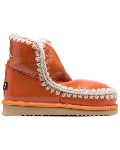 Mou Eskimo 18 Leather Boots - Orange