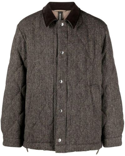 Mackintosh Quilted Wool Jacket - Black