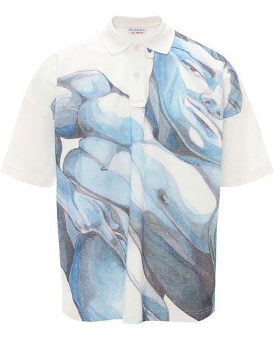 JW Anderson Jw Anderson T-shirts And Polos - Blue