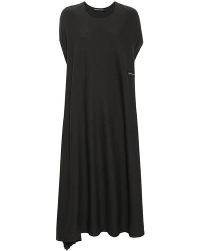 BARBARA BOLOGNA Ribbed Asymmetric Dress - Black