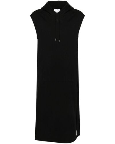 Courreges Sleeveless Hooded Maxi Dress - Black