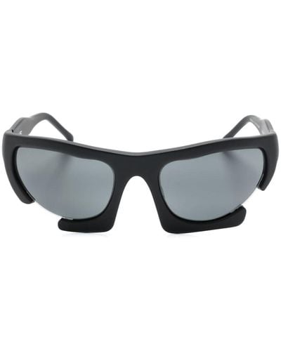 HELIOT EMIL Axially Biker-frame Sunglasses - Grey