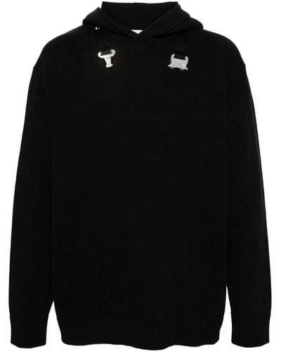 1017 ALYX 9SM Cotton Sweatshirt With Buckle Detail - Black