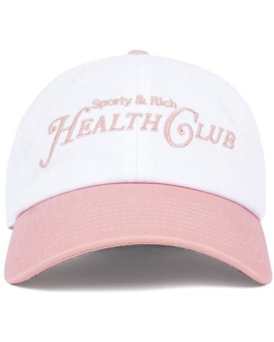 Sporty & Rich Rizzoli Logo-embroidered Baseball Cap - Pink