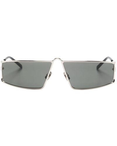 Saint Laurent SL 606 Sonnenbrille mit eckigem Gestell - Grau
