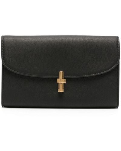 The Row Sofia Continental Leather Wallet - Black