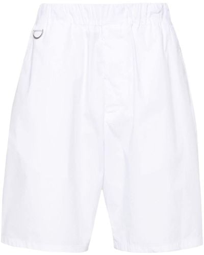 Low Brand Combo Poplin Bermuda Shorts - White