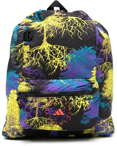 adidas By Stella McCartney Graphic-print Recycled-polyester Backpack - Gray