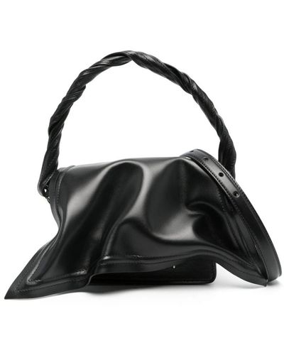 Y. Project Moldable Leather Mini Bag - Black