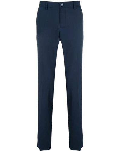 Patrizia Pepe Straight-leg Cotton Tailored Pants - Blue